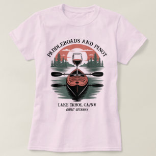 Camisa de Kayak e Vinho da Vintage Personalizada -