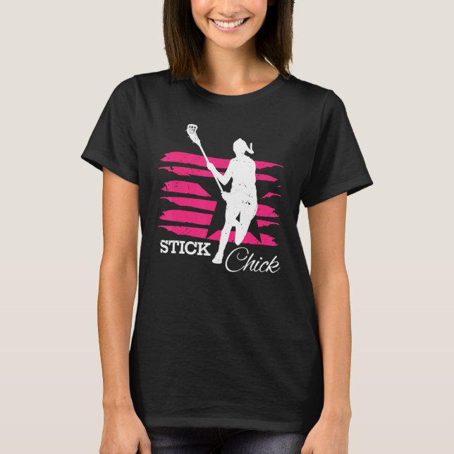 Camisa de Lacrosse Pintinho Stick Womens para Meni (Frente)