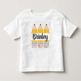 Camisa de Lápis de Volta para a Escola, Menina Peq