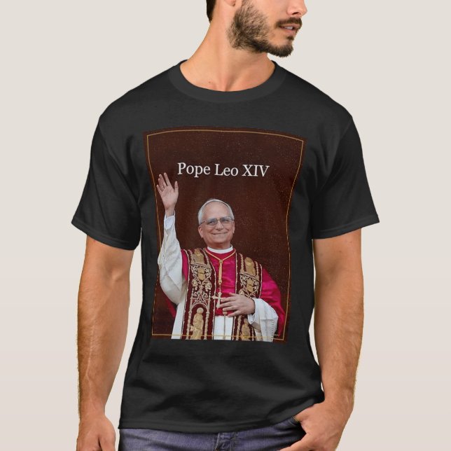 Camisa de Leo Xiv do Papa deus abençoe (Frente)