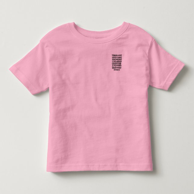 Camisa de letras gótica (Frente)