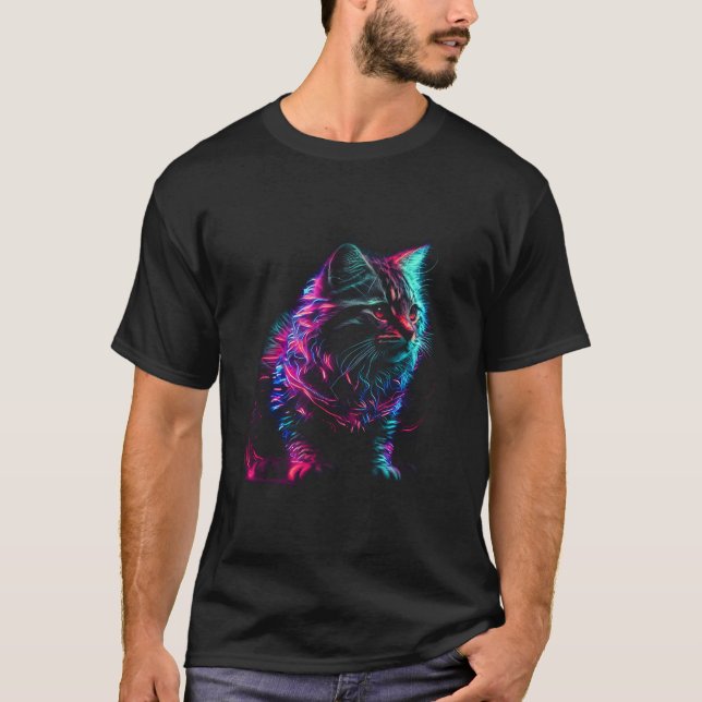 Camisa de Leve Ghost Cat Longa (Frente)