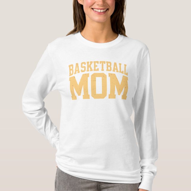 Camisa de Leve Longa Mãe de Basquete (Frente)