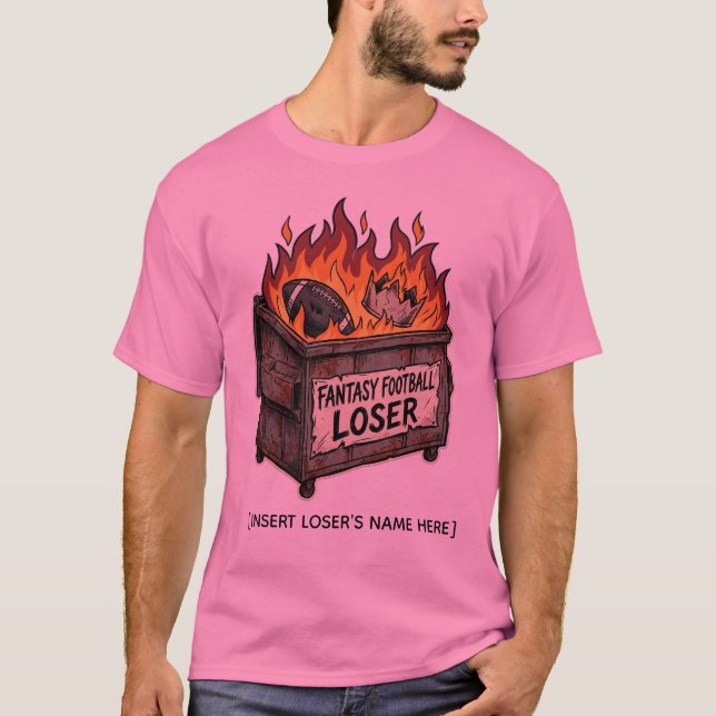 Camisa de Lixeira de Fogo de Perdedor de Futebol F (Frente)