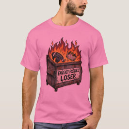 Camisa de Lixeira de Queima de Perdedor de Futebol