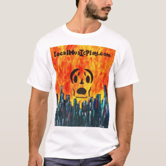camisa de Localmusicplay.com. Cidade do fogo