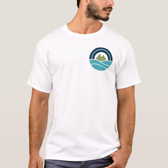Camisa de logotipo colorida (Frente)