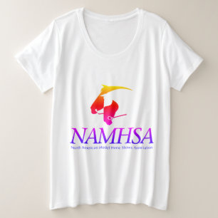 Camisa de logotipo feminina mais colorida