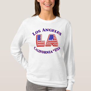 Camisa de Logotipo Patriótico de Los Angeles USA