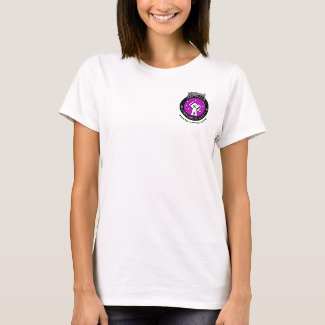 Camisa de Logotipo Pequena Oficial para Mulheres B (Frente)