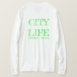 Camisa de Longa Folga Vida da Cidade do Sul