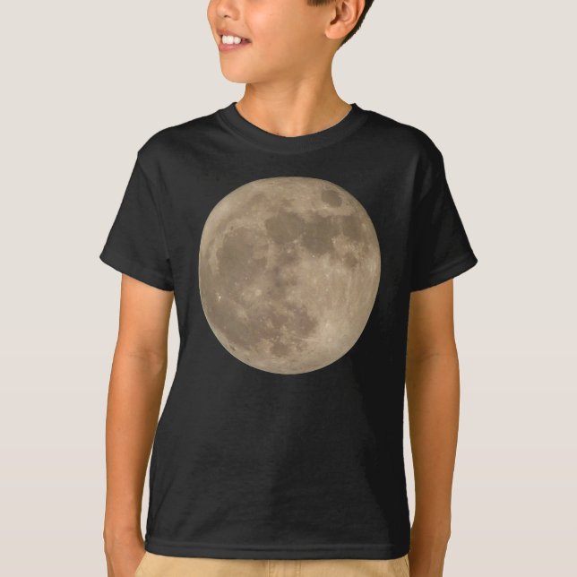 Camisa de lua cheia camiseta de lua masculina Pres (Frente)