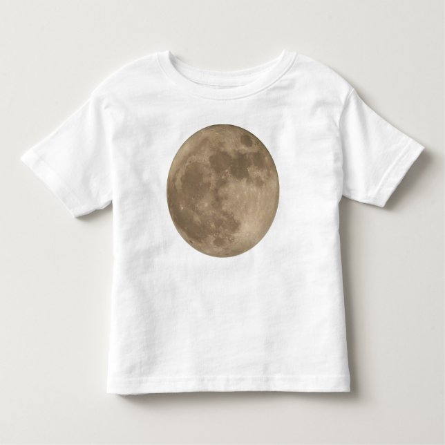 Camisa de Lua de Toddler Bebê Camisa de Lua Cheia  (Frente)