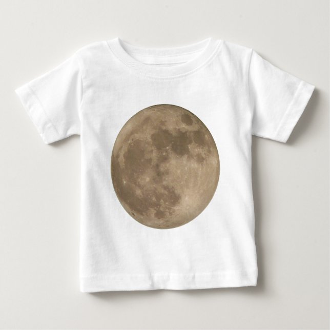 Camisa de Lua de Toddler Bebê Camisa de Lua Cheia  (Frente)