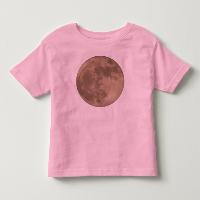 Camisa de Lua de Toddler Bebê Camisa de Lua Cheia  (Frente)