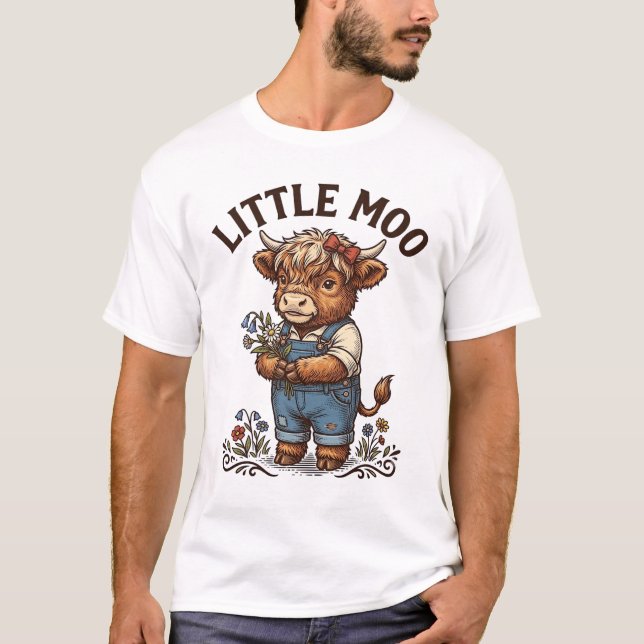 Camisa de macacão de bezerro das Terras Altas vint (Frente)