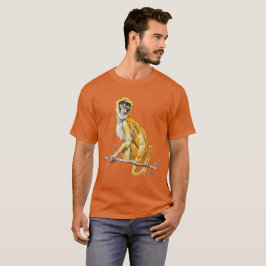 Camisa de macaco com propensão de primata laranja 
