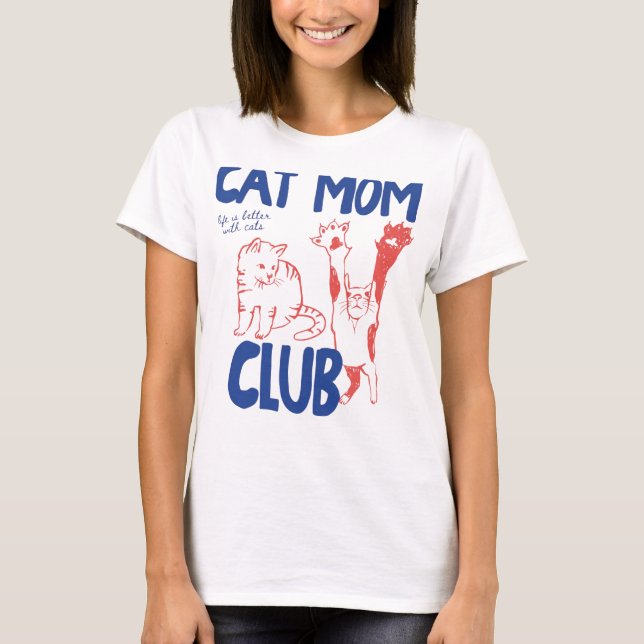 Camisa de mãe de gato  (Frente)