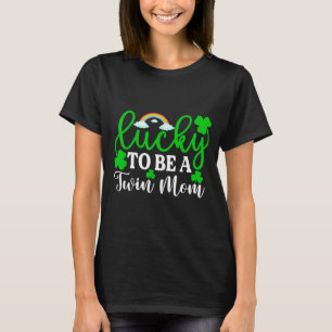 Camisa de Mãe de Gêmeos Sortuda, Camisa Divertida 