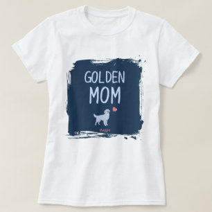 Camisa de mãe de Golden Retriever com nome persona