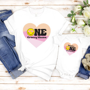 Camisa de Mãe Maravilhosa com Emoji de Coração e R