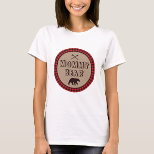 Camisa de Mãe Urso de Xadrez Búfalo Rústico Lenhad