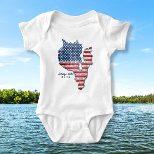 Camisa de Maine do lago Sebago