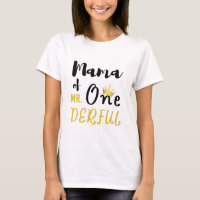Camisa de Mama do MR Onederful Engraçado 1º Aniver