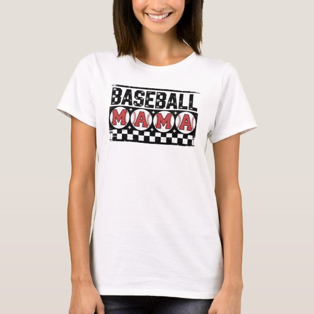 CAMISA DE MAMÃE DE BEISEBOL PERSONALIZADA (Frente)