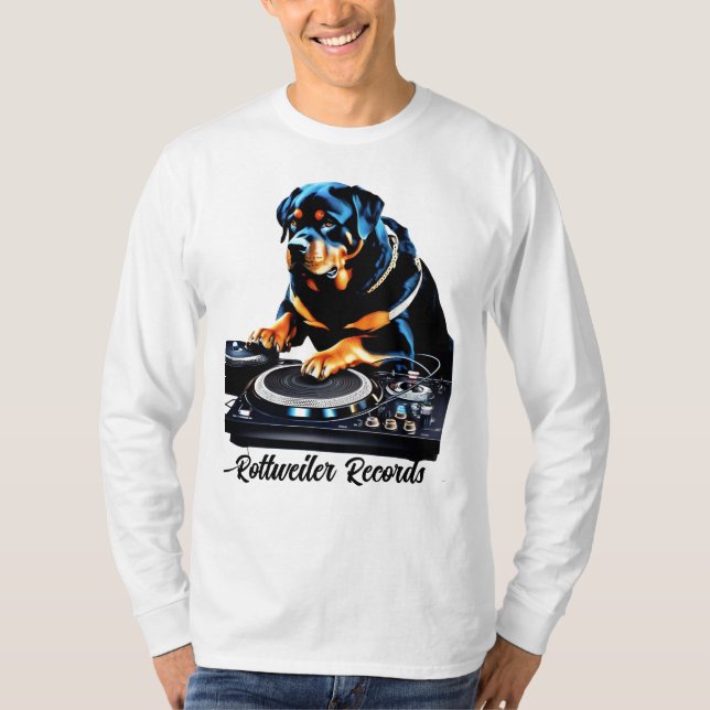 Camisa de Manga Comprida Rottweiler Records (Frente)