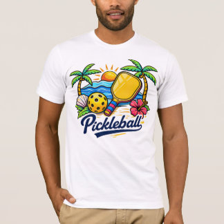 Camisa de Manga Curta de Jersey de Pickleball