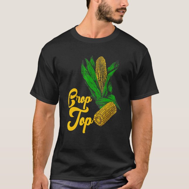 Camisa de manga curta de milho de verão Fazendeiro (Frente)