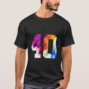 Camisa de manga de ANIVERSÁRIO DE 40 ANOS de compr