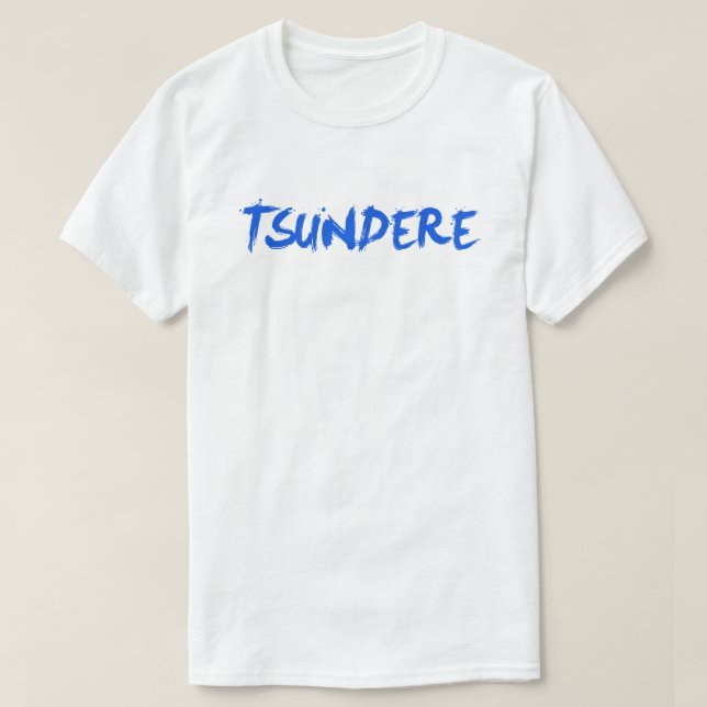 Camisa de Manga do Anime de Tsundere (Frente do Design)