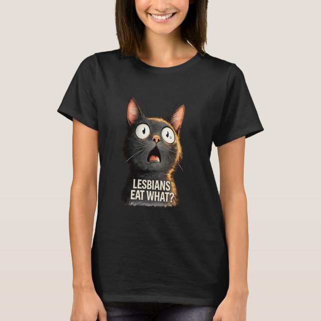 Camisa de Manga Longa Arte de Piada Lésbica Engraç (Frente)