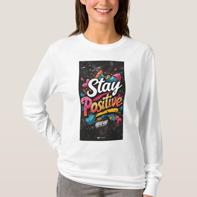Camisa de manga longa básica para Visto diário (Frente)