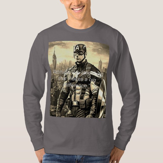 : Camisa de manga longa básica por Zazzle (Frente)