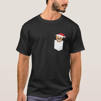 Camisa de manga longa com bolso Natal engraçado Yo
