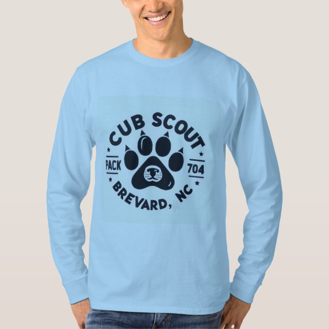 Camisa de manga longa Cub Scout Pack 704 (Frente)