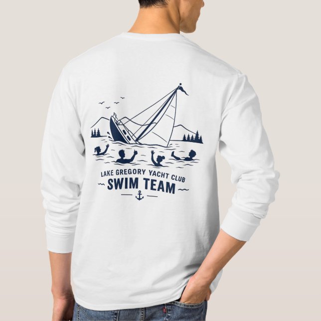 Camisa de Manga Longa da Equipe de Natação do LGYC (Verso)