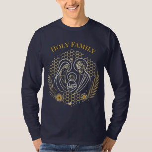 Camisa de manga longa da família sagrada - Design 