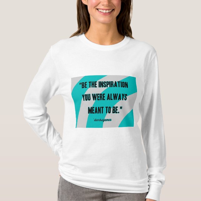 Camisa de manga longa das mulheres inspiração (Frente)