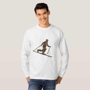 Camisa de manga longa de esqui Telemark enferrujad