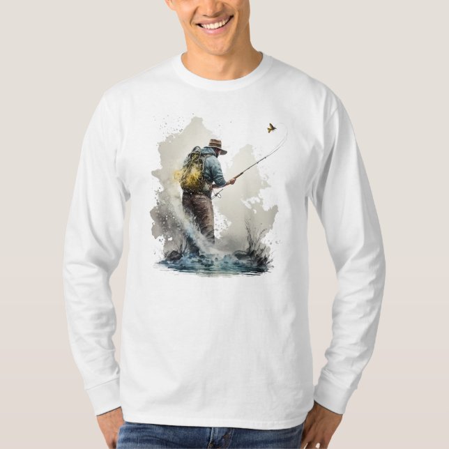Camisa de Manga Longa de Fly Fishing (Frente)