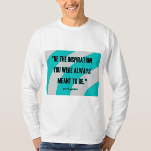 Camisa de Manga Longa dos Homens de Inspiração