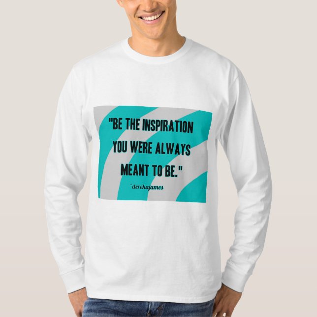 Camisa de Manga Longa dos Homens de Inspiração (Frente)