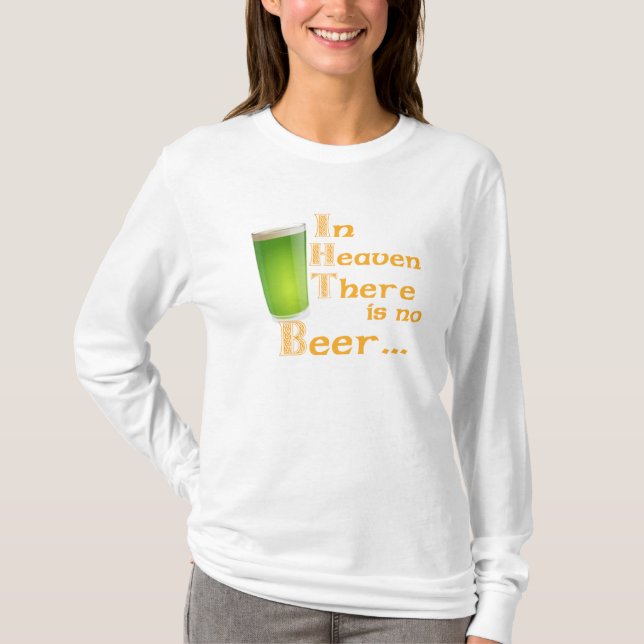 Camisa de manga longa engraçada para mulheres irla (Frente)