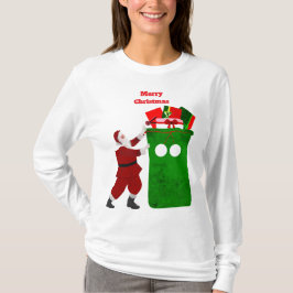 Camisa de Manga Longa Feliz Natal