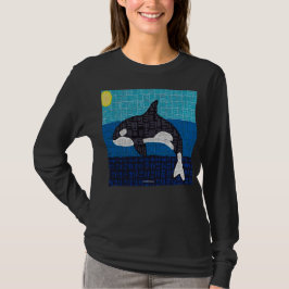 Camisa de manga longa feminina Orca (vívida)