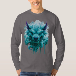 Camisa de Manga Longa Ice Wolf Fantasy